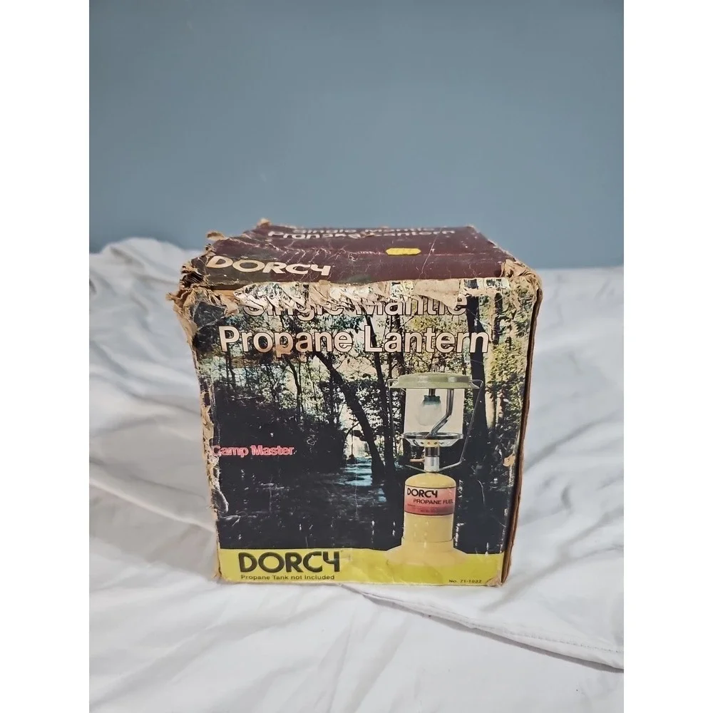 Dorcy Green Vintage DORCY 71-1032 Propane Lantern with‎ Box & Bottle